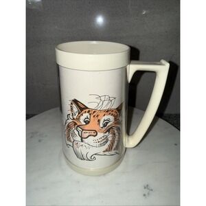Vintage Exxon Tiger Insulated Travel Mug Advertising Merchandise